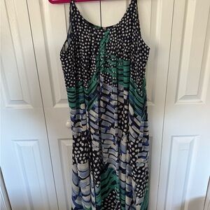 Nic & Zoe Stylish Polka Dot and Striped Dress